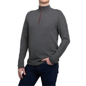 NEW KINROSS sport quarter zip mock sweater in flannel